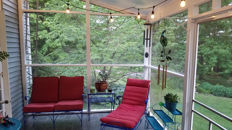 Screened-in porch after photo