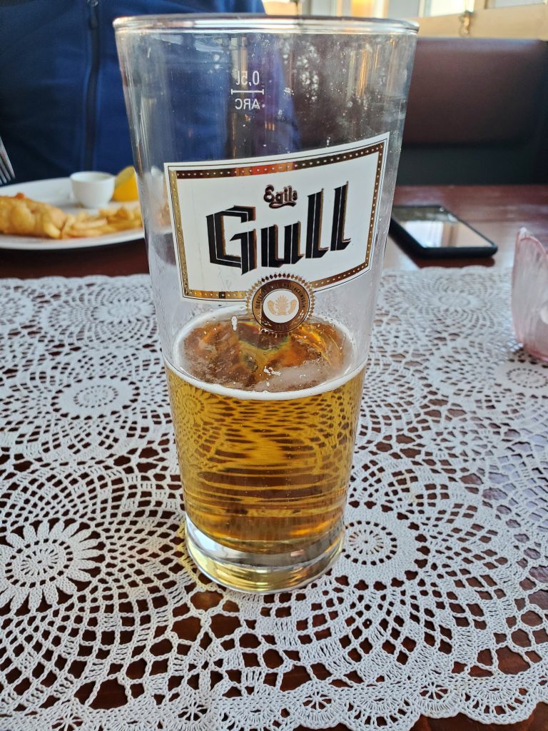 Gull beer is everywhere
