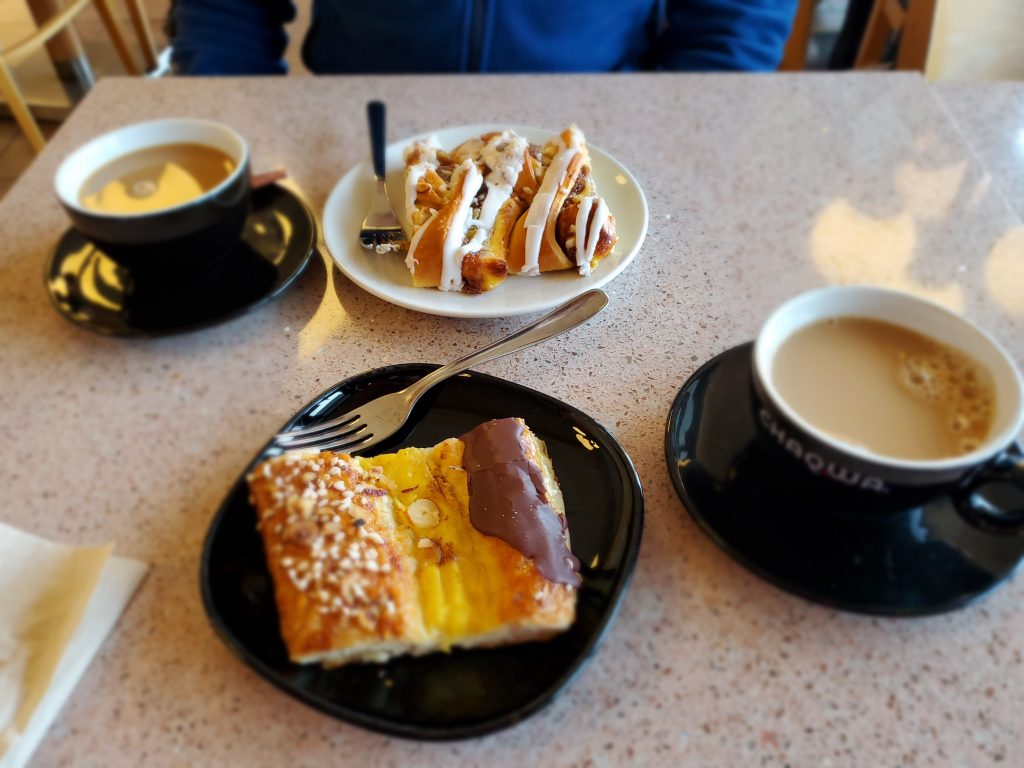 pastries and coffee
