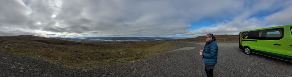 panorama with a view of mountains and valleys