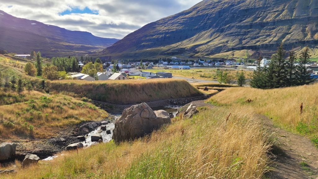 Seydisfjordur village shot