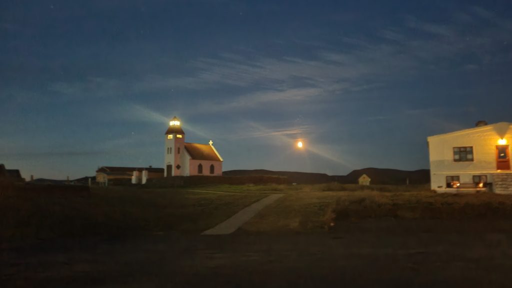 small church on a farm