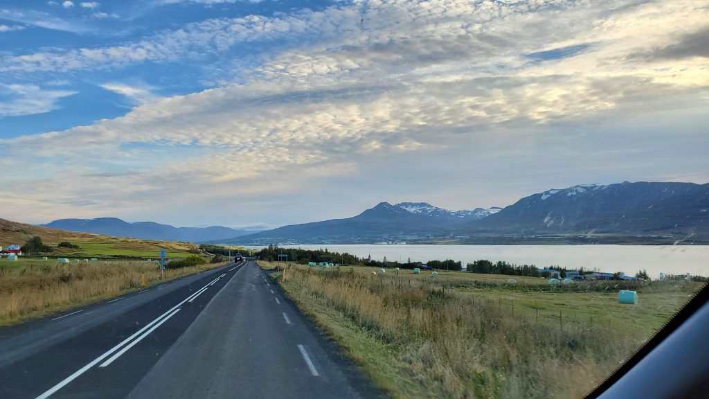 road with ocean on one side 