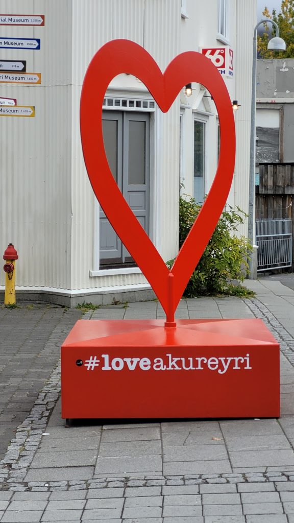 Love Akureyri statue