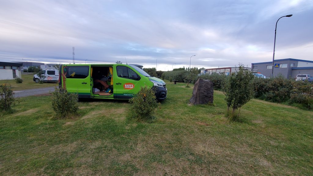 camper van in a campground