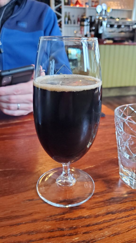 glass of dark beer